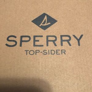 Men’s Sperrys, worn